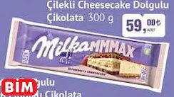 MİLKA ÇİLEKLİ CHEESECAKE DOLGULU ÇİKOLATA